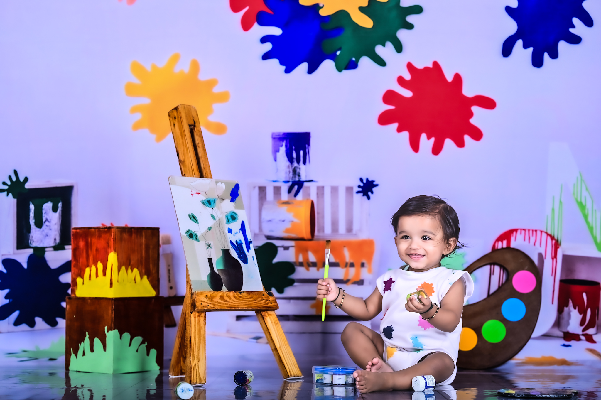 Creative baby photoshoot theme in Bangalore