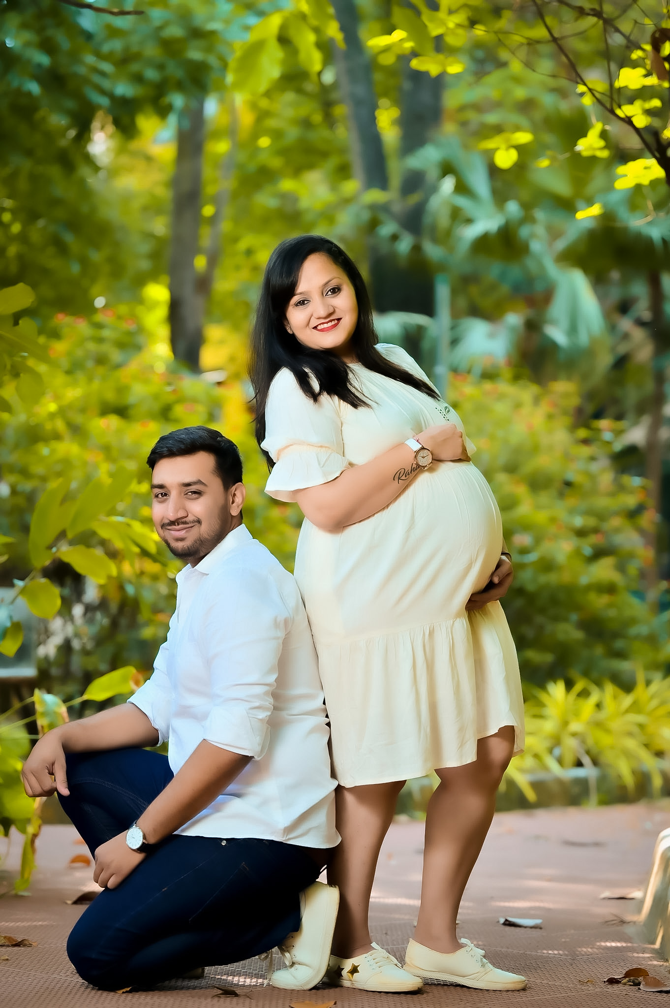 Pregnancy photoshoot with premium gown in Bangalore