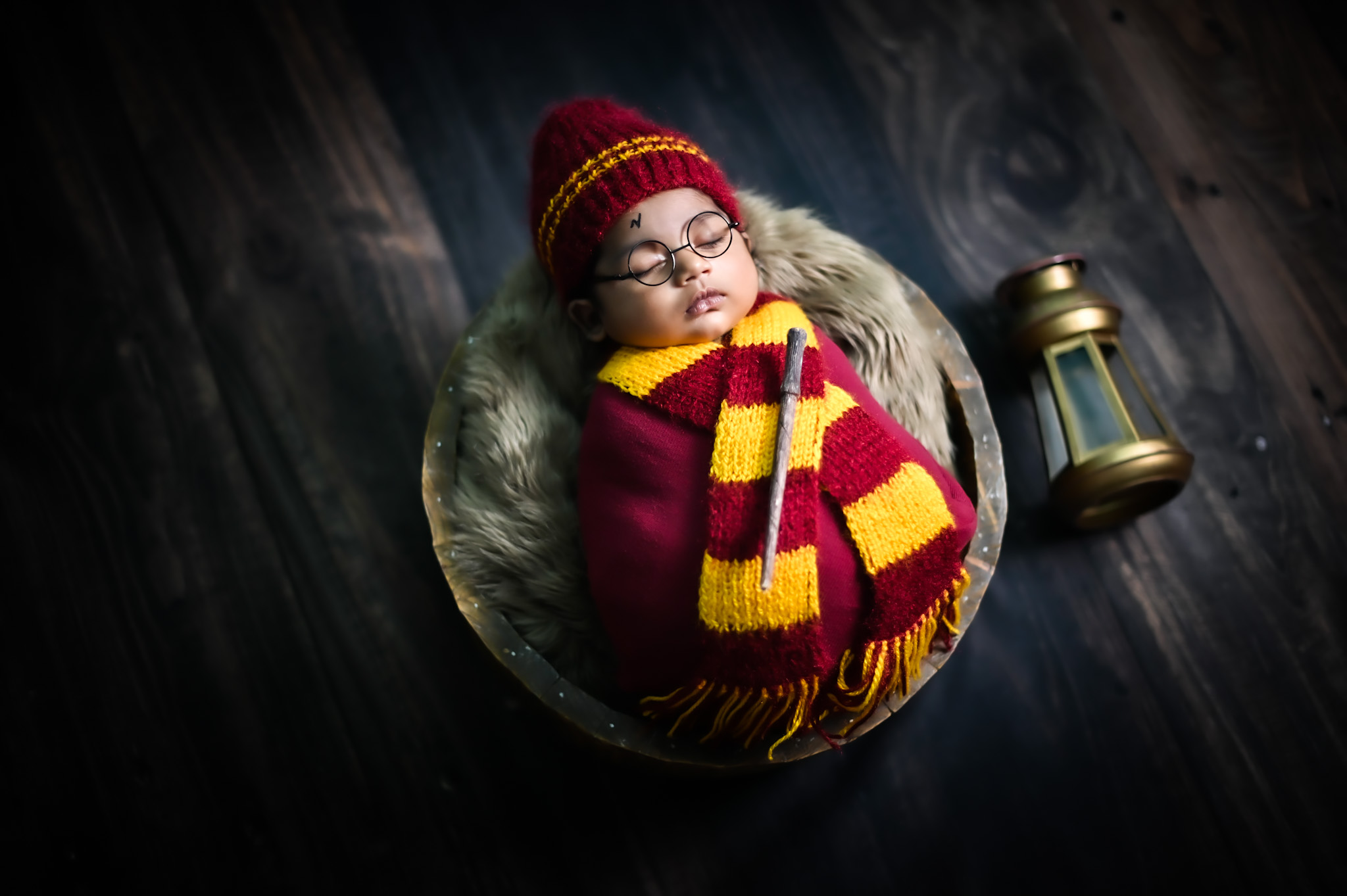 Sleeping newborn baby photography in Bangalore