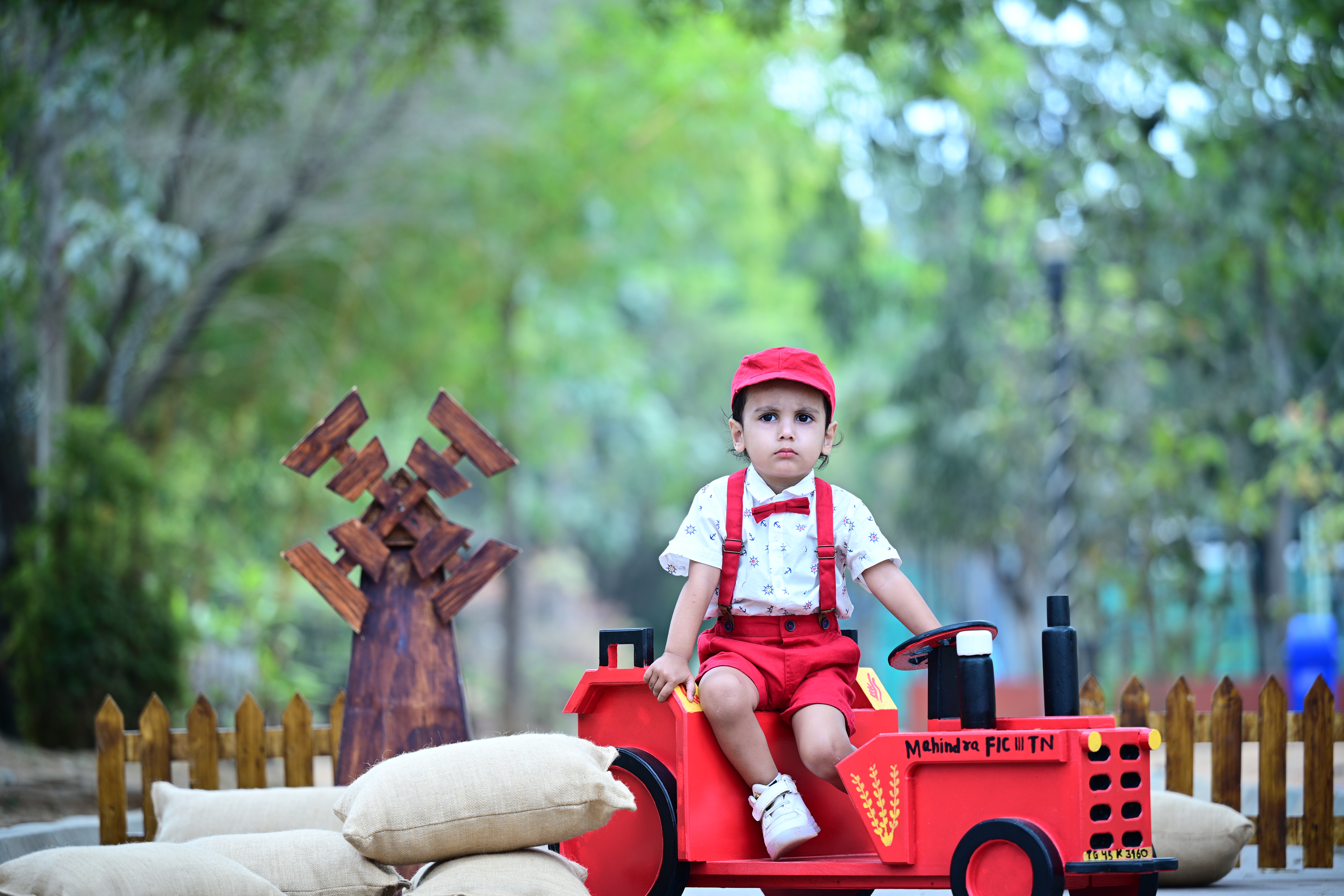 Outdoor baby photography in Bangalore park